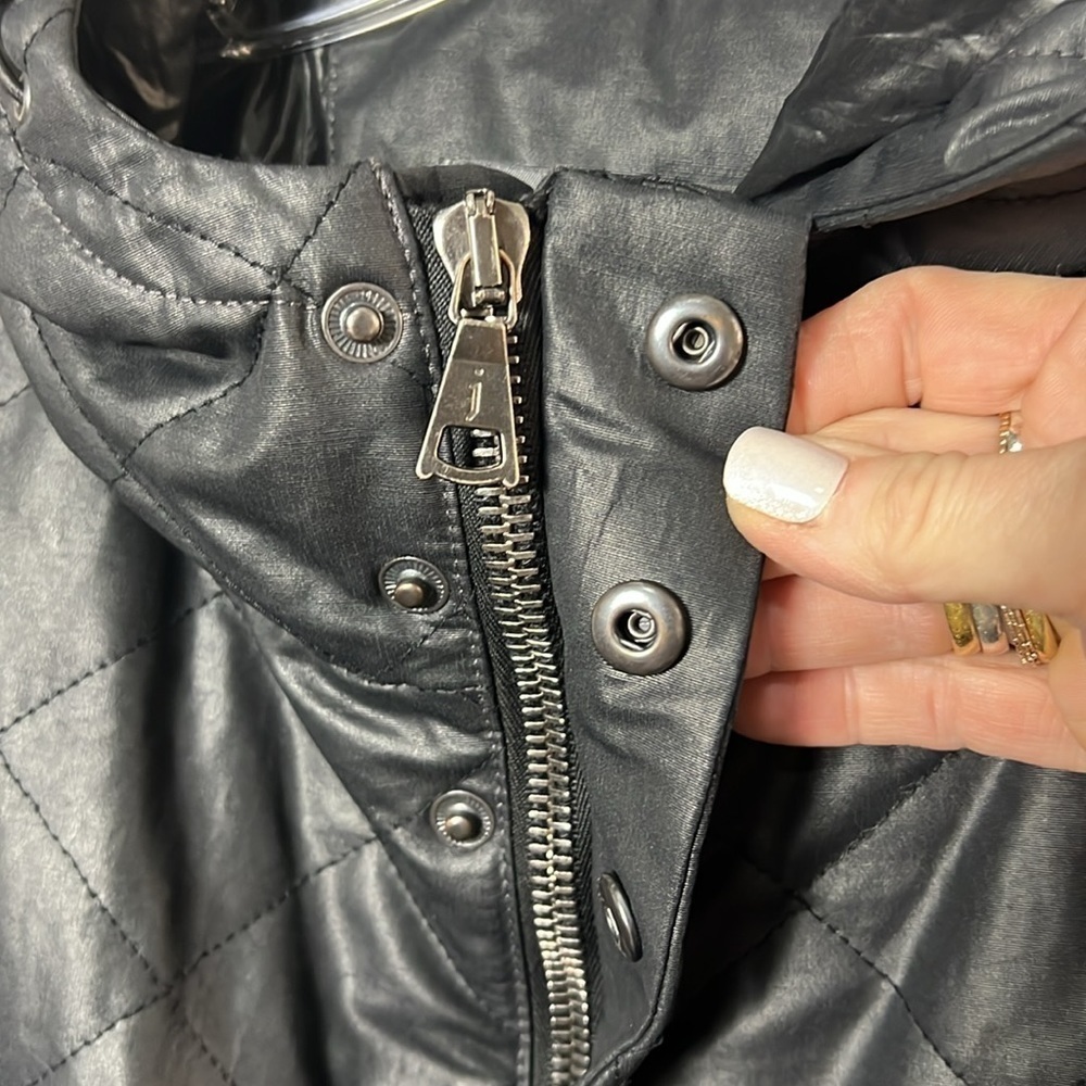 John Varvatos Zip Front Quilted Hoodie Jacket Size 48(S/M) - Picture 13 of 14